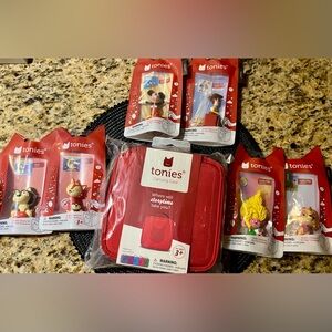 Tonies Bundle (6) with Red Carrying Case